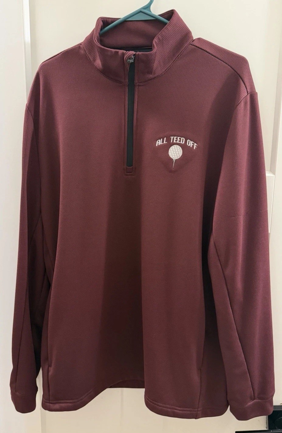 Men’s Ben Hogan Golf Sweatshirt Zip Red Size Large