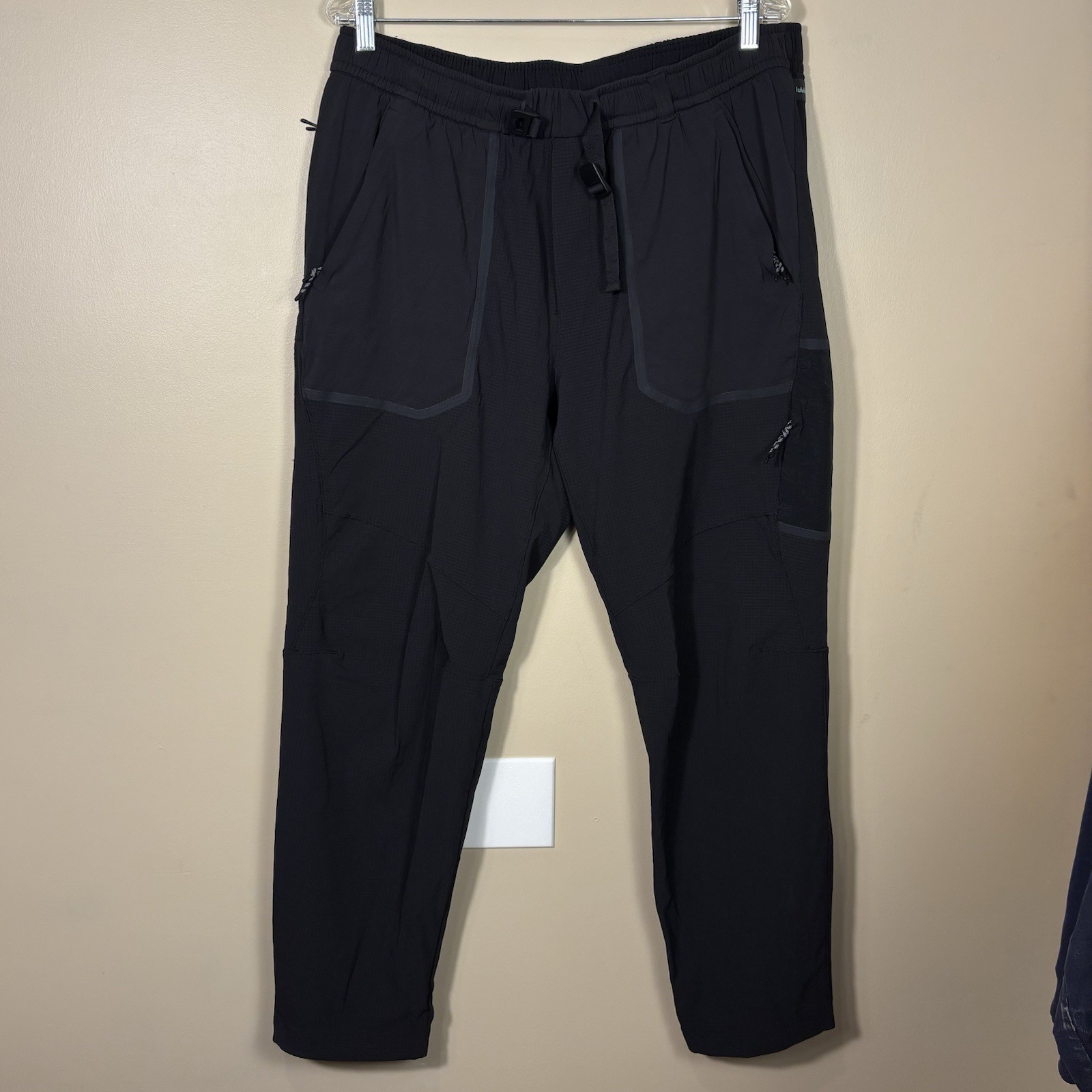 Authentic Lululemon Fleece Lined Hiking Pants Mens XL Belted Ripstop Athletic