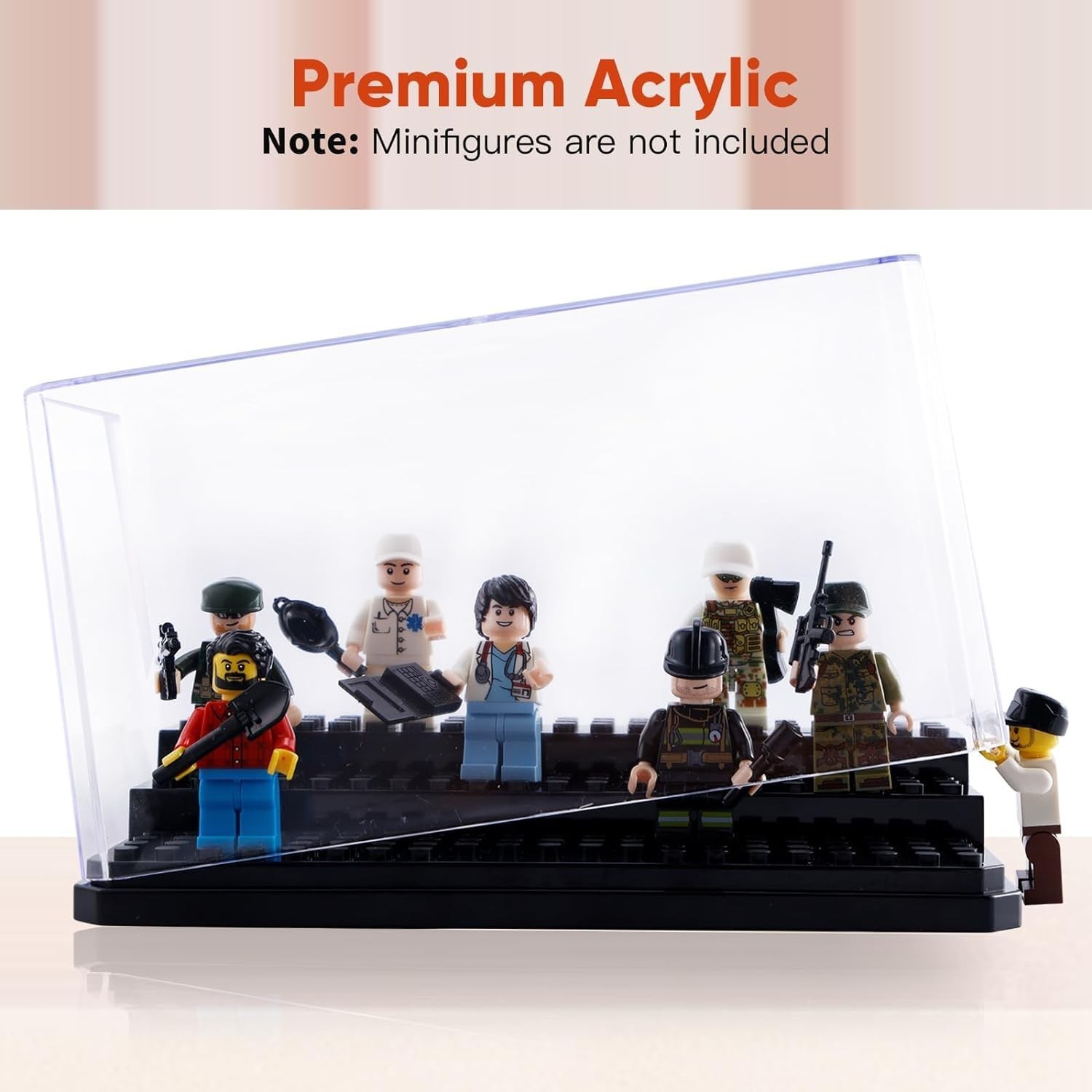 Miniature Display Case Set - 4 Pack Acrylic Storage Boxes for Action Figures & C