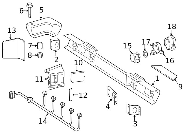 Genuine Blind Spot Detection System Warning Sensor Bracket 463-885-36-14
