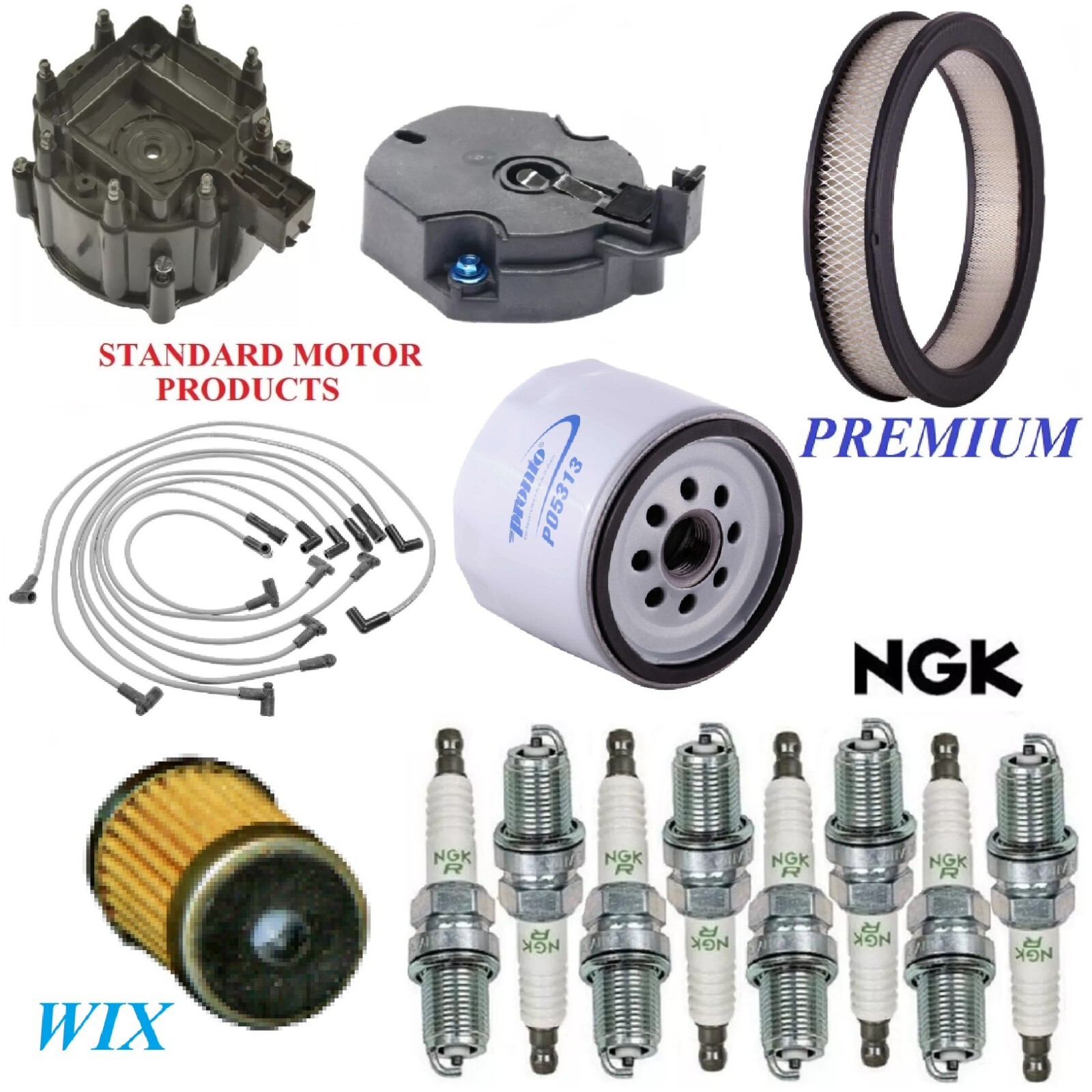 Tune Up Kit Filters Wire Plugs For OLDSMOBILE CUTLASS CALAIS V8 5.0L;VIN(U) 1978