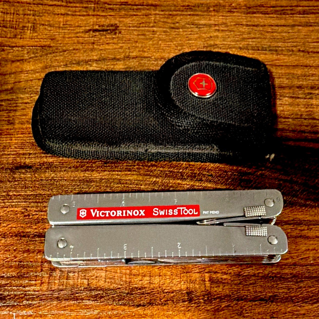 Victorinox SwissTool Stainless Steel Multi-Tool with Nylon Sheath, 3.0323