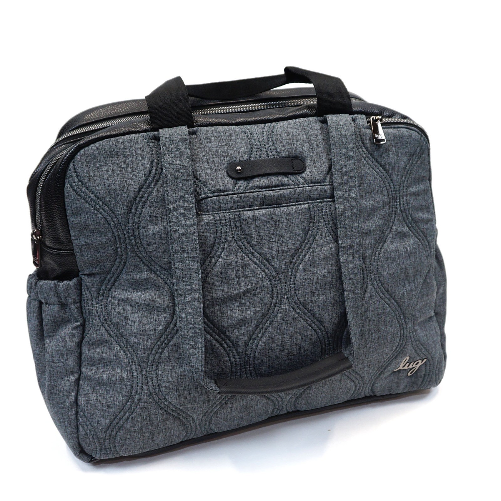 ❤️ Lug Aviator Heather Gray Multi Compartment Tote Weekender Unisex