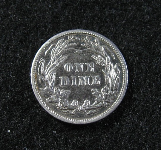 1904 - BARBER DIME - AU - Cleaned