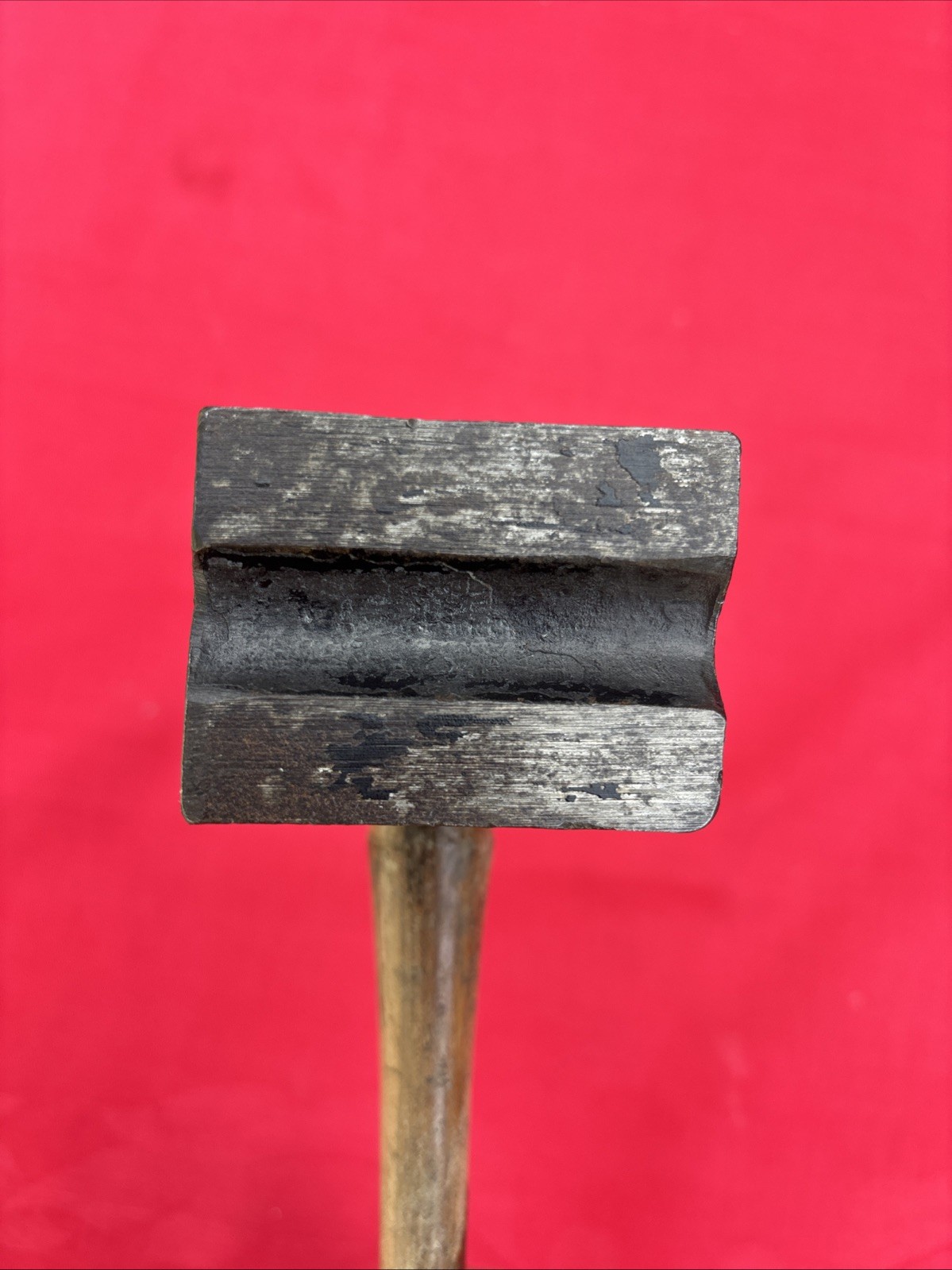 HELLER - 5/8" - BLACKSMITH TOP SWAGE HAMMER - ALL ORIGINAL WITH HANDLE -