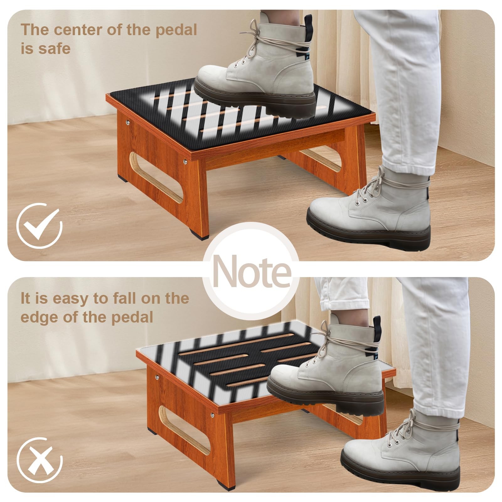 Step Stool, Bed Steps for High Beds for Adults Non-Slip Rubber Stepping Surface
