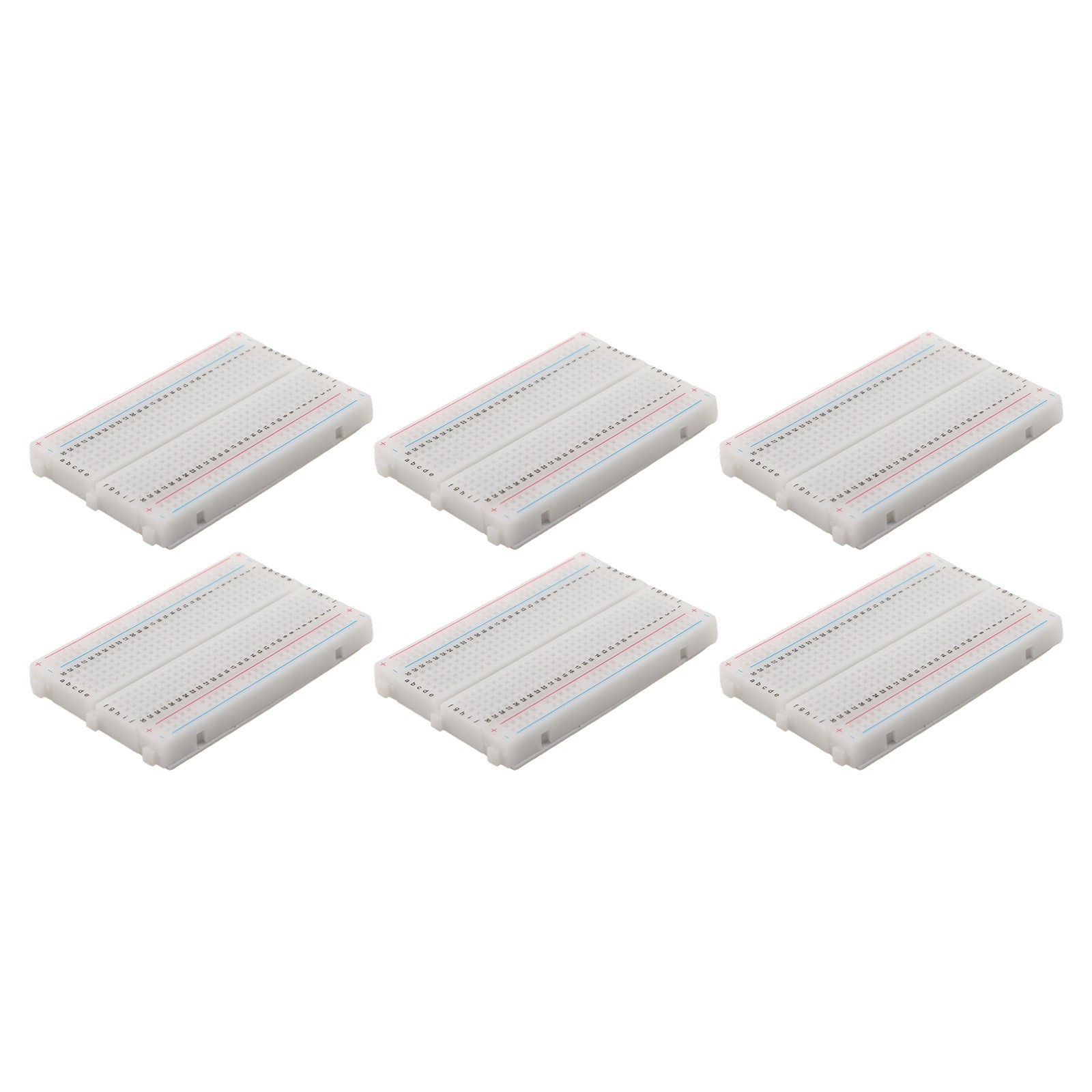 Efficiently Build For Circuits with This Pack of 6 Solderless Breadboards