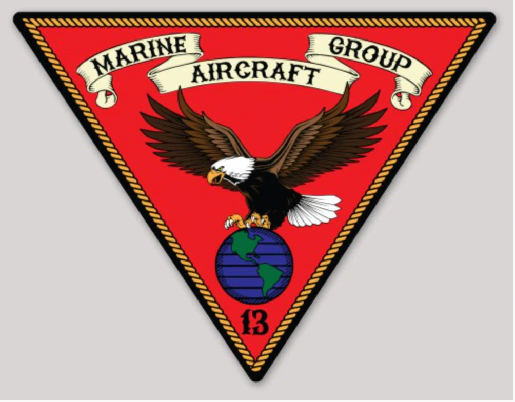 Officially Licensed Marine Aircraft Group MAG-13 Stickers