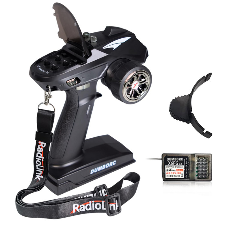 DUMBORC X6 2.4GHz 6CH RC Radio Transmitter and Receiver X6FG(Built-in Gyro) w...