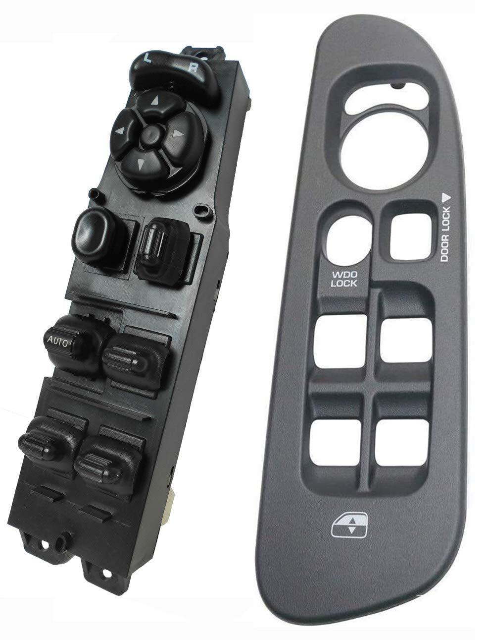 Master Window Switch Control + Grey Bezel for 2001-2004 Dodge Dakota 68171680AA
