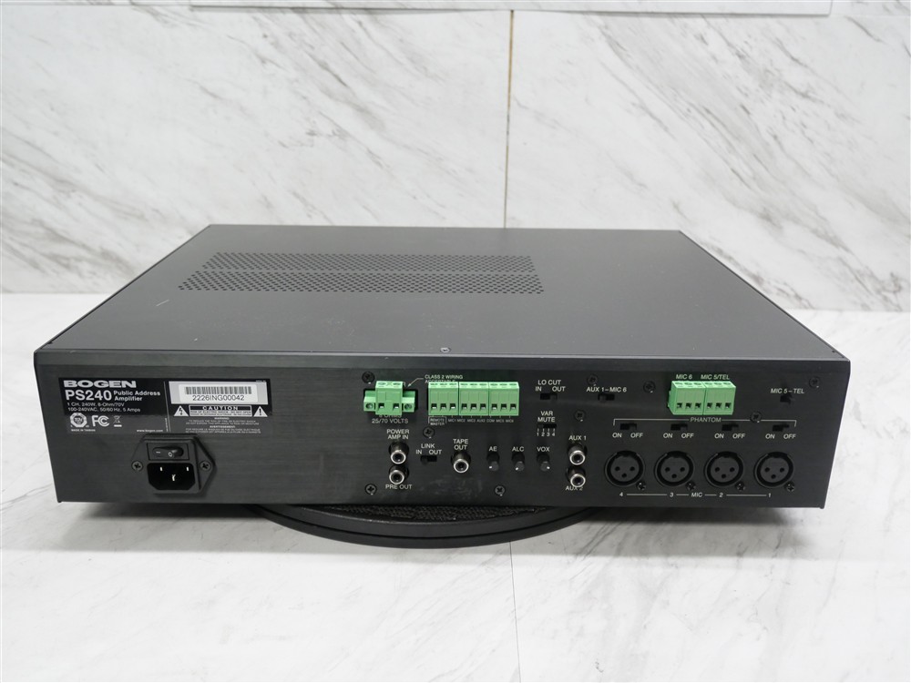 Bogen PS240 Platinum Series 240-Watt Class D Amplifier!