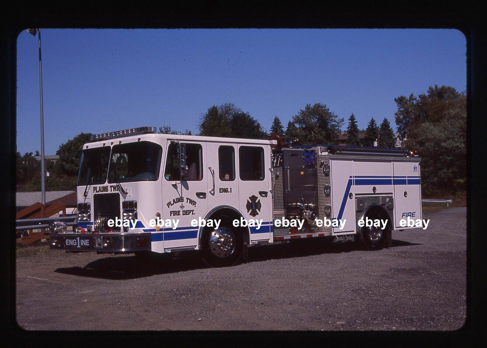 Plains Twp PA Spartan Crimson pumper Fire Apparatus Slide