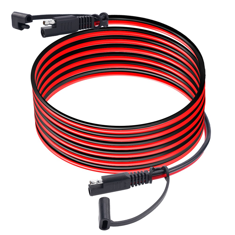 15ft SAE To SAE Battery Cable 14AWG Tender Terminal Connector Extension Cord USA