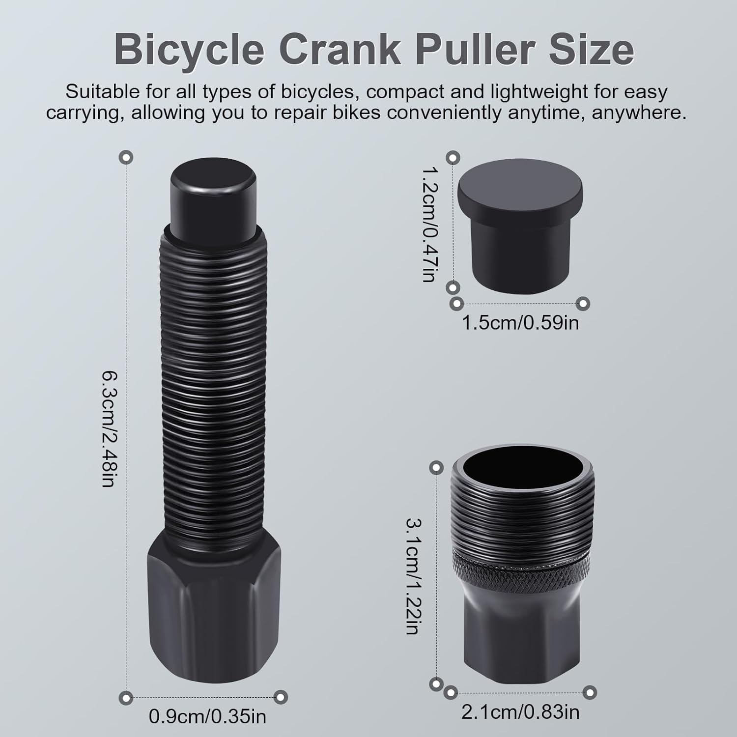 Crank Puller, Quality Bicycle Crank Removal Tool, Crank Arm Removal Tool for Rem