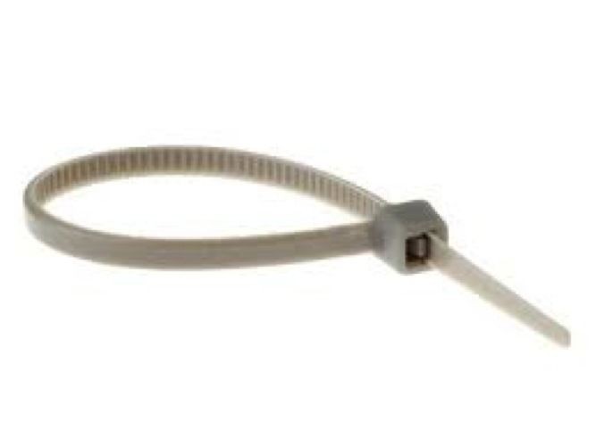 4", 18 lb. Gray Cable Ties - (pack of 100)