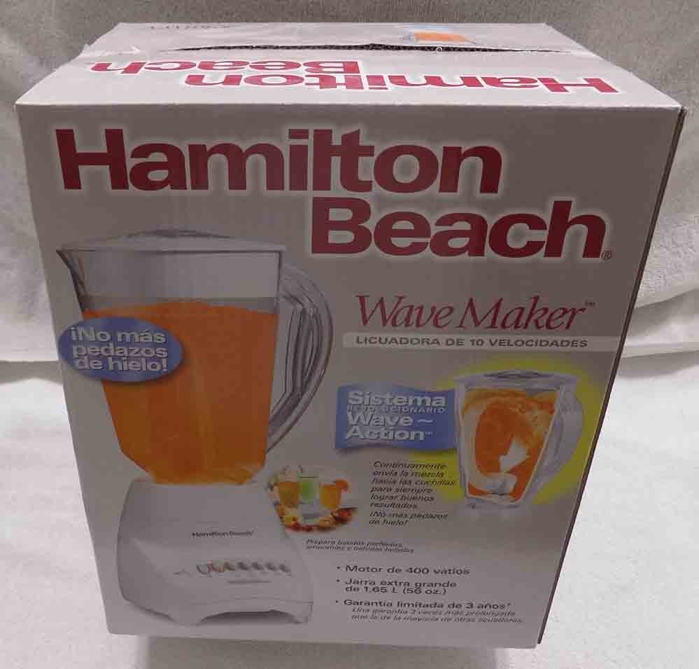 HAMILTON BEACH WAVE MAKER WHITE BLENDER * 10 Speed * NEW * FREE SHIPPING