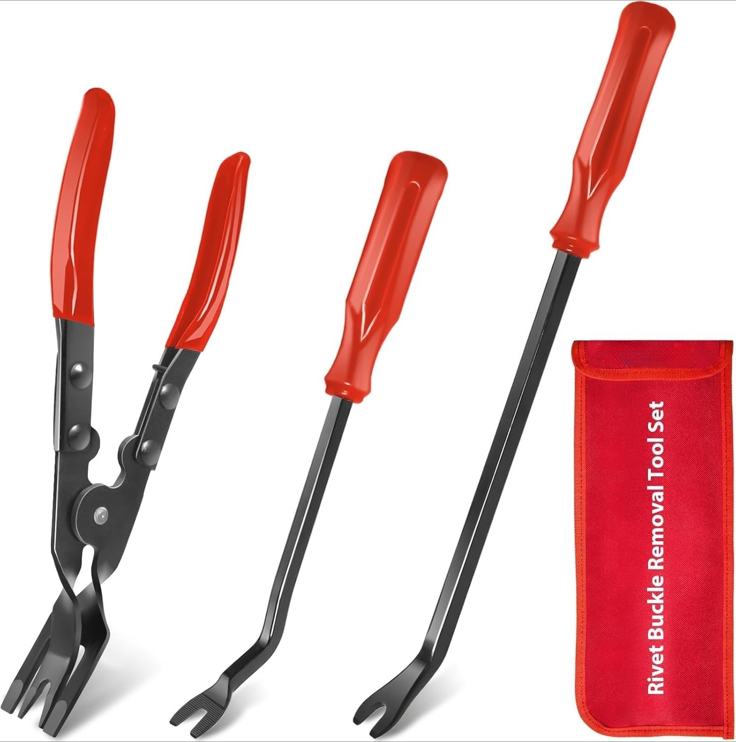 3 Pcs Clip Pliers and Fastener Remover,Clip Removal Tool Panel Clip Removal Plie