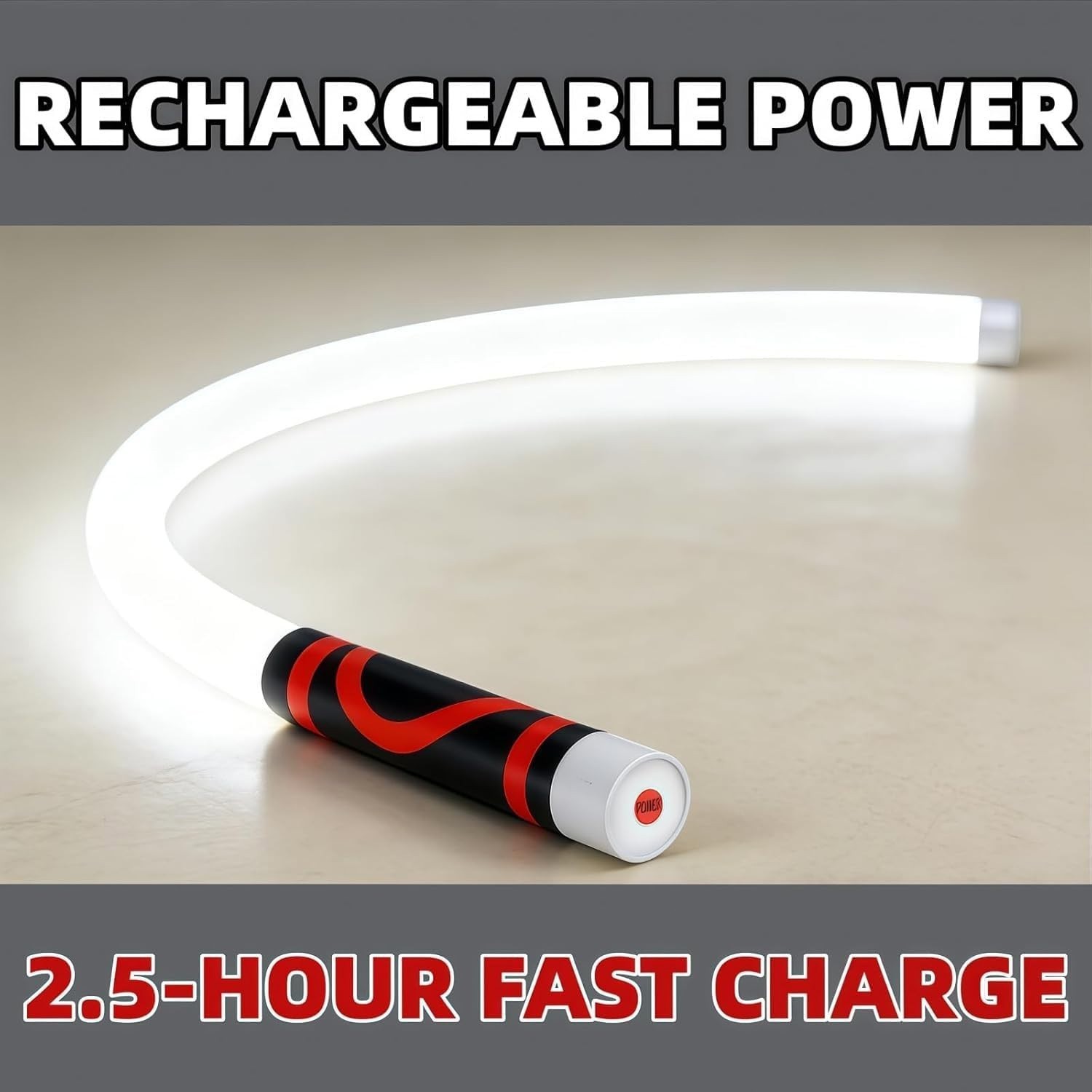 30" Bendable Mechanic Work Light Flexible LED Flashlight Stick for Car Repair