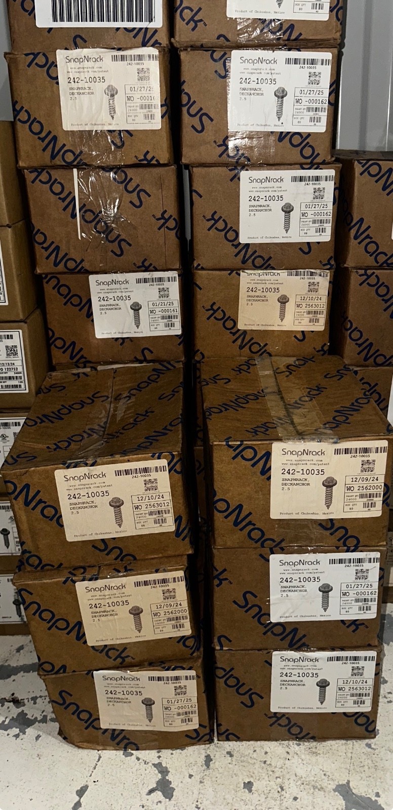 SnapNrack 242-10035 Deck Anchor 2.5 (Qty:80)