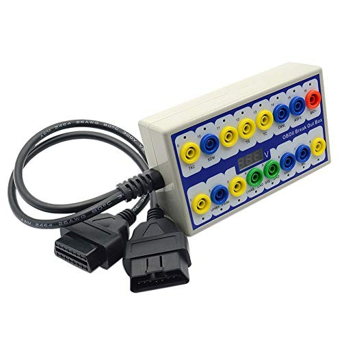 OBD 2 Breakout Box - OBD 2 Protocol Detector Tester Auto Car Tools white