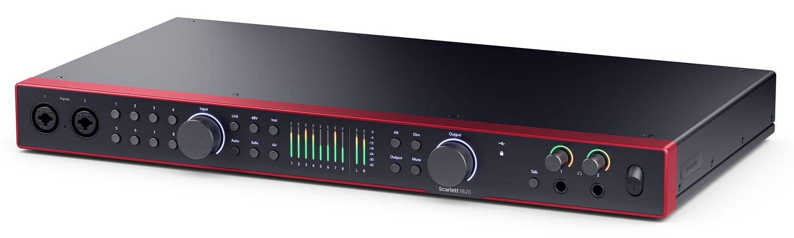 Focusrite SCARLETT 18I20 4G 4th Gen Audio Recording Interface+(2) Studio Mics