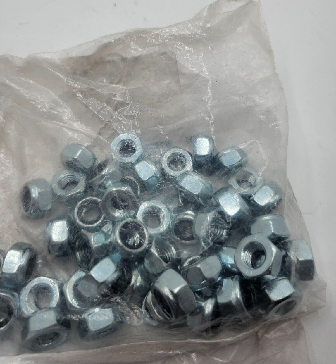 ( QTY 50 ) Nylon Insert Lock Nut, M10-1.50, Grade 8 Steel, Zinc Plated, DIN 985