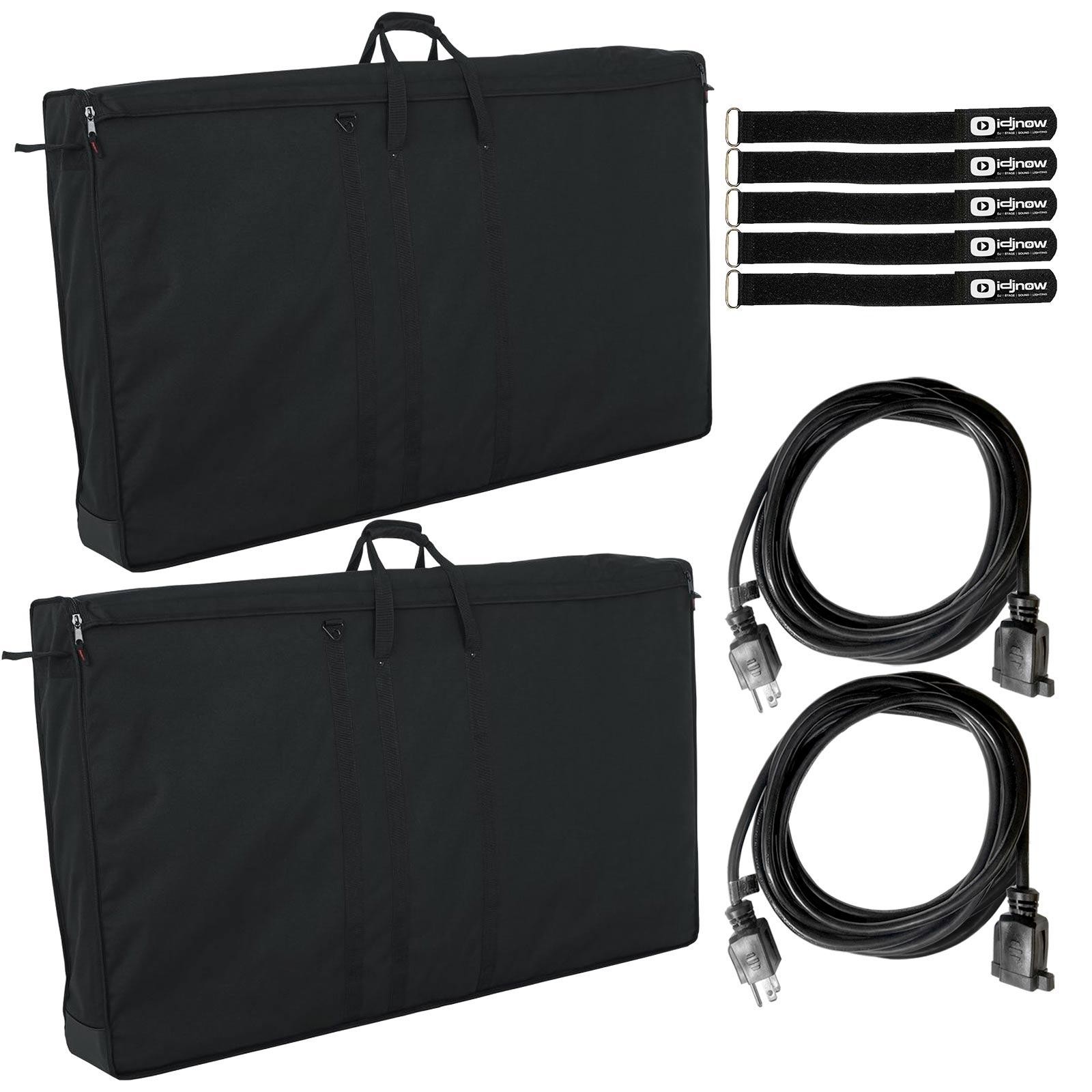 Gator Cases G-LCD-TOTE60 60" Padded LCD TV Screen Transport Bags Cases Pair