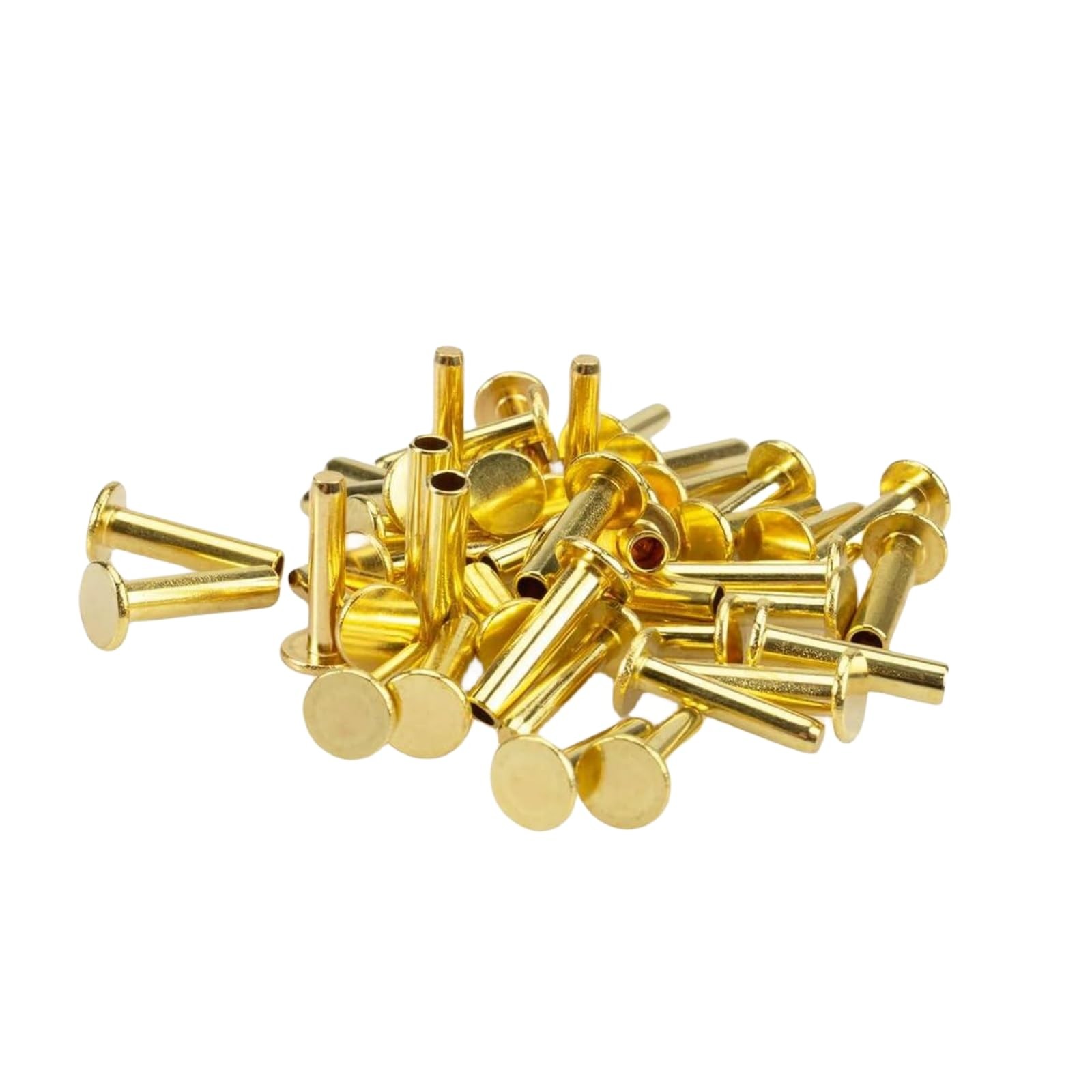 Cutlery Rivets 5/16" x 5/8" for Knife Making Handle Pins Brass Finish Adds a...