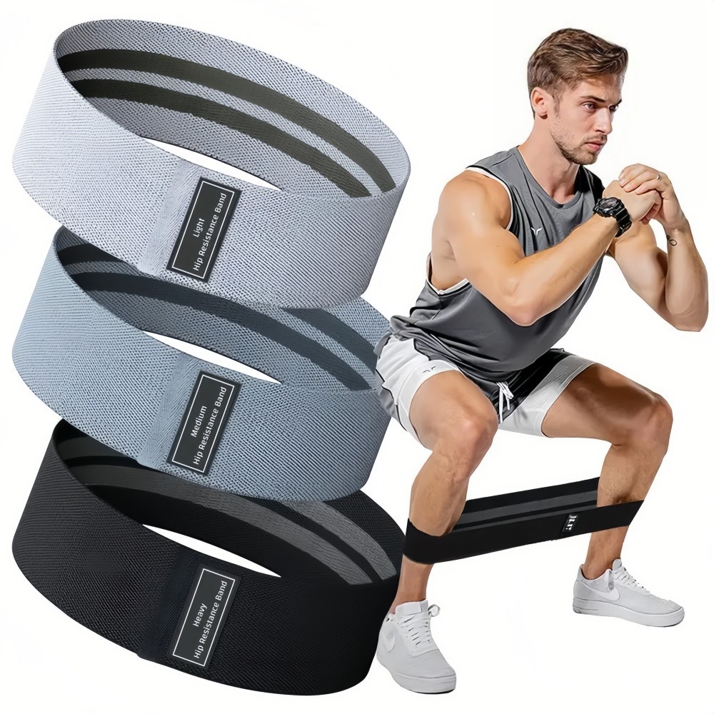 3 Resistance Bands for Working Out Fabric Booty Band Exercise Hip Thigh Glute