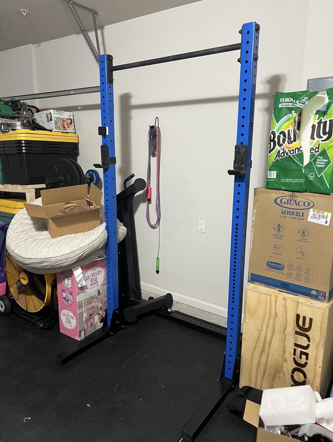 Rogue Fitness SML-2C Squat Stand Rack With Wheels And Monster Matador Dip Bar
