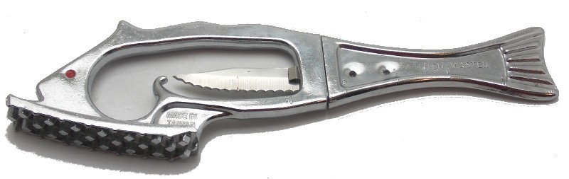 Fish Master 10" Knife Scaler Fishing Multi-Tool Two Piece Used