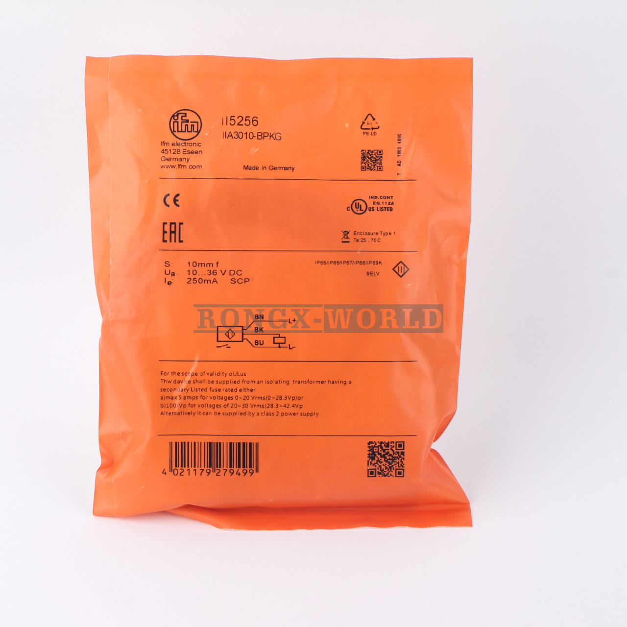 ONE New For IFM II5256 IIA3010-BPKG Proximity Switch