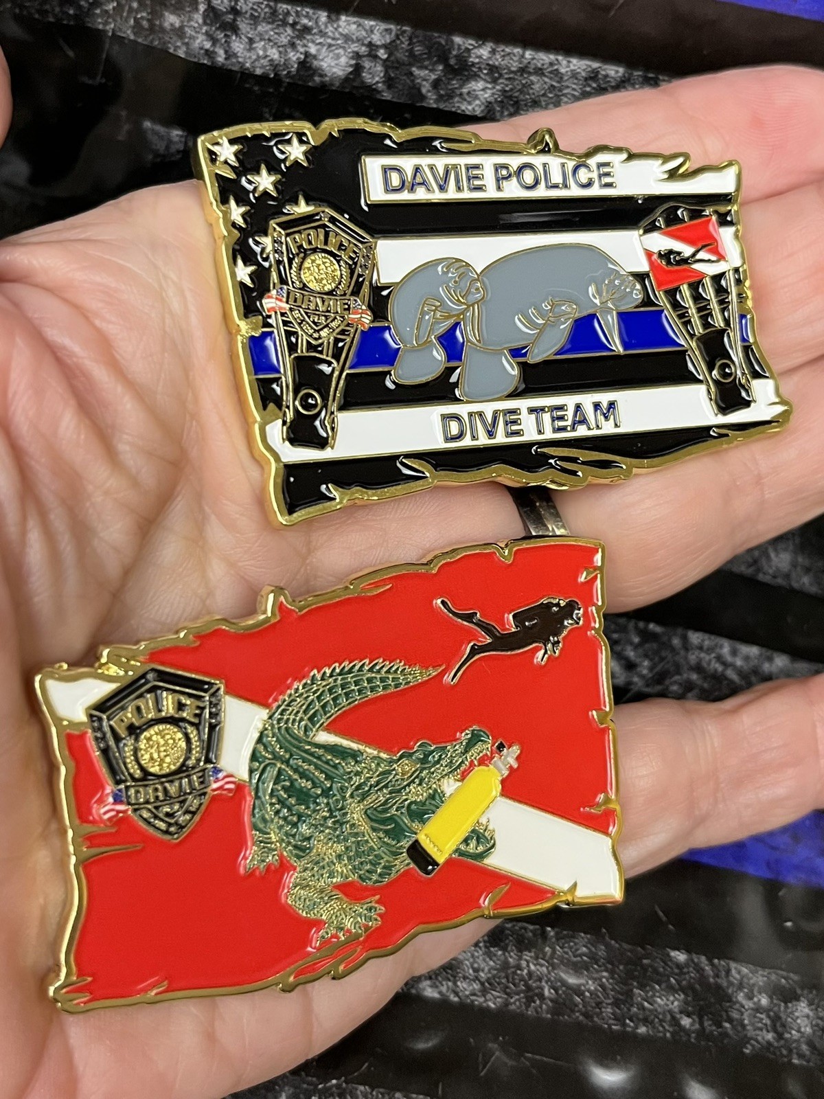 Davie Police Department Dive Team Challenge Coin