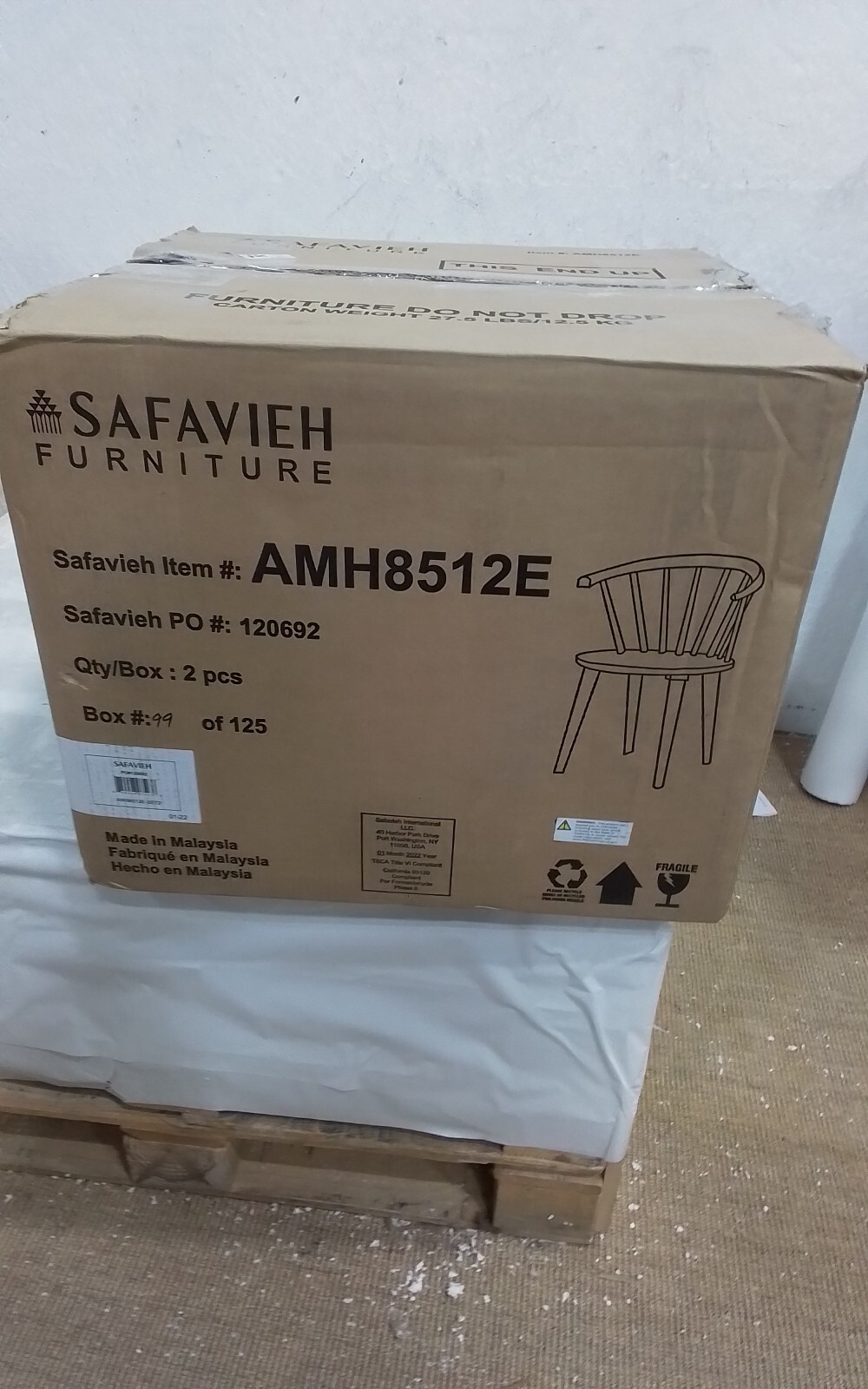 Safavieh BLANCHARD SIDE CHAIR, Reduced Price 2172730709 AMH8512E