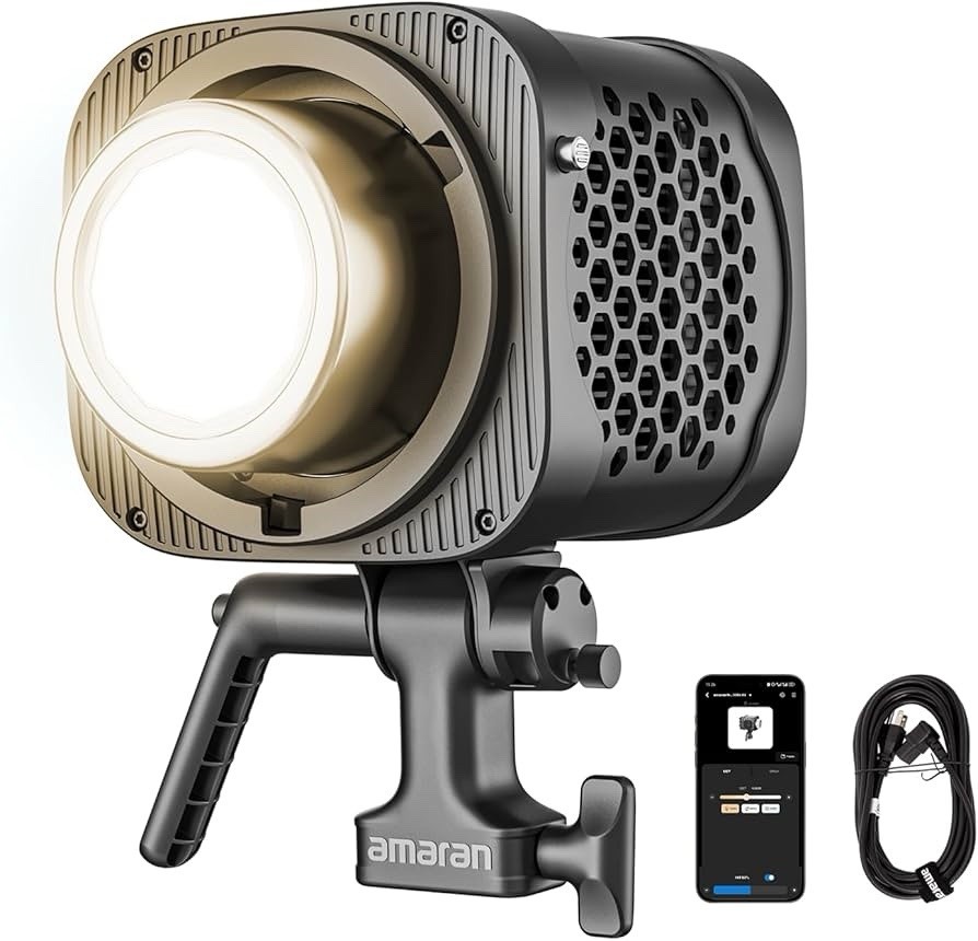 amaran Halo 300x LED Studio Light Compact 305W Bi-Color COB Light,APP Contro