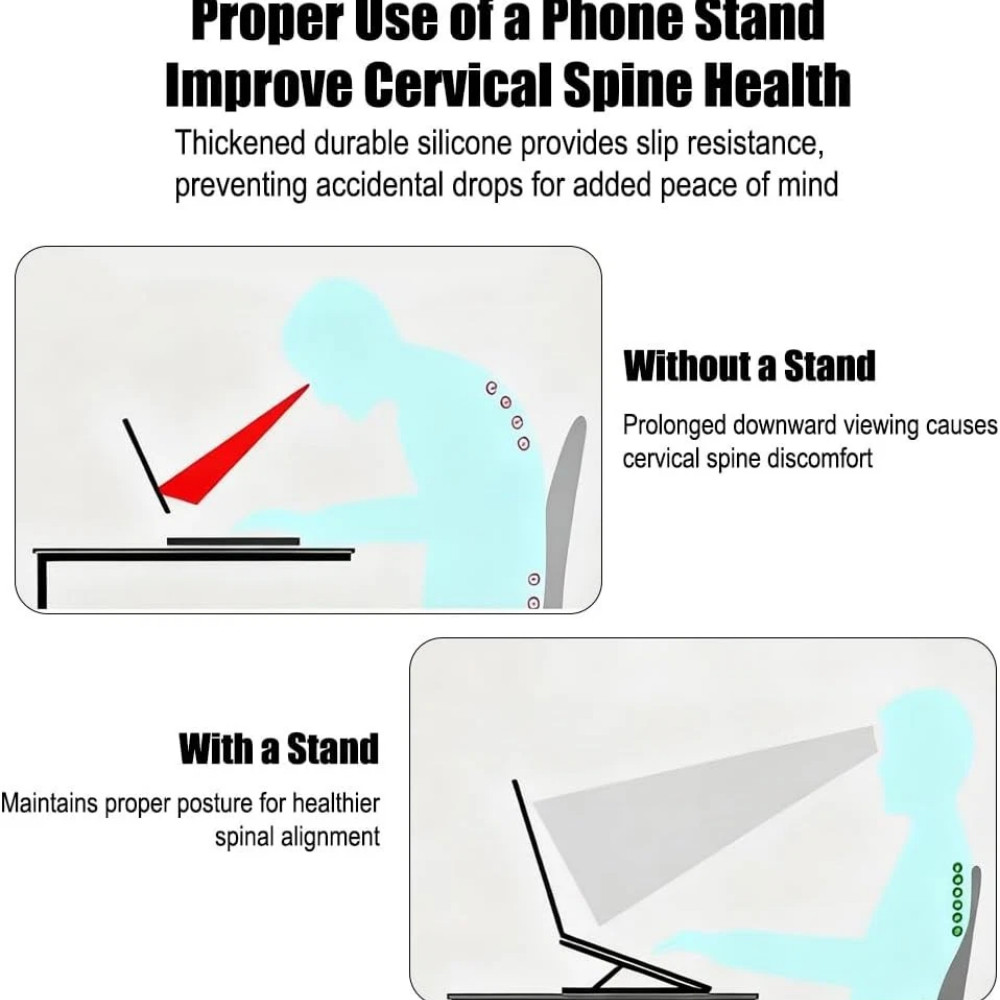Foldable Laptop Stand Adjustable Portable Holder for Phone Pad Notebook