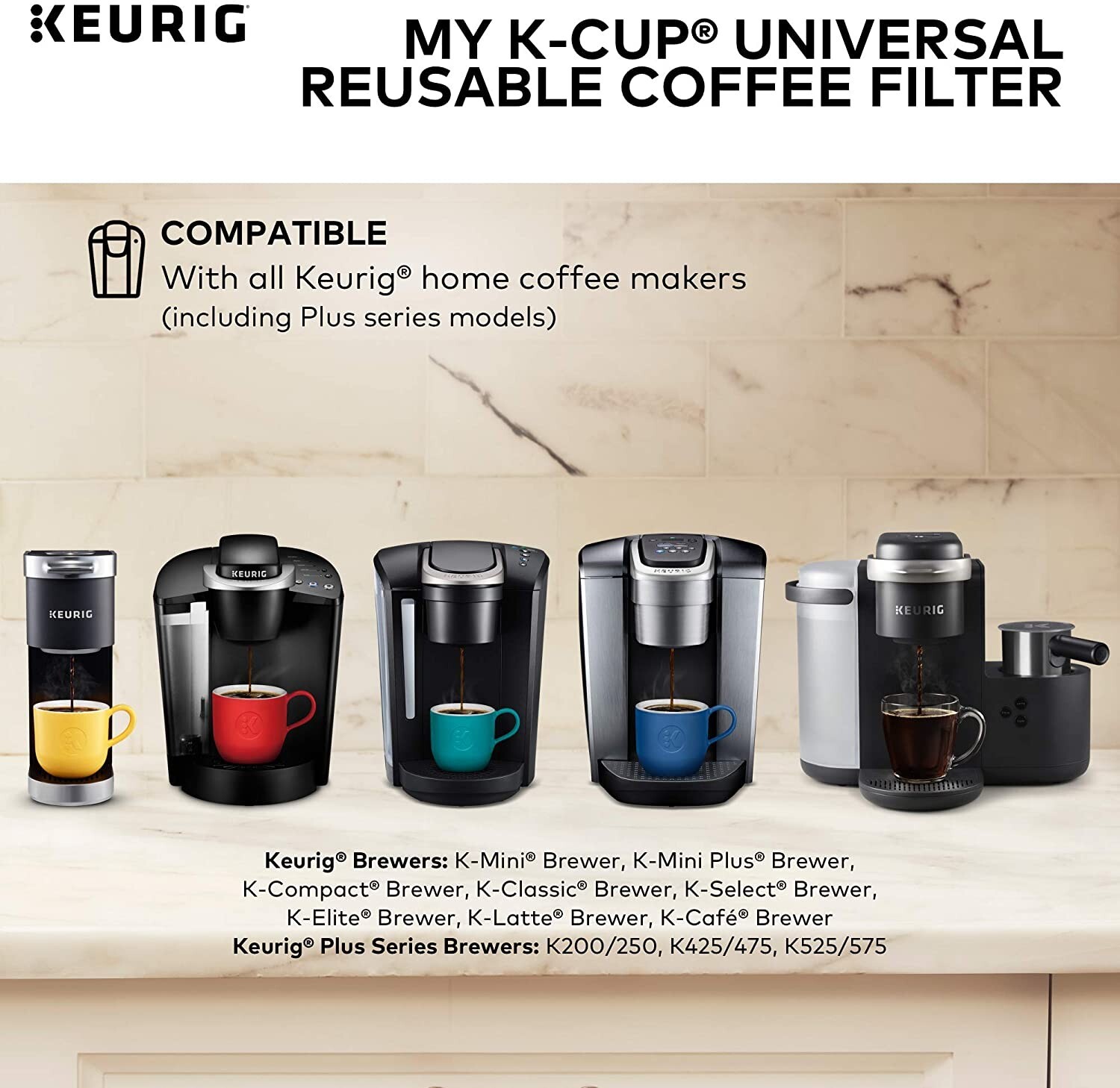 New 2 PCS Keurig K-Cup Reusable Filter MultiStream Technology No Packaging