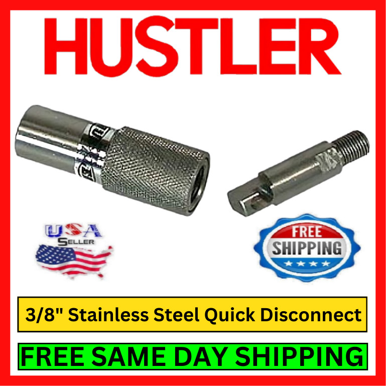 Hustler QD-2 3/8" Quick Disconnect Stainless Steel for Ham Radios/ CB Antennas