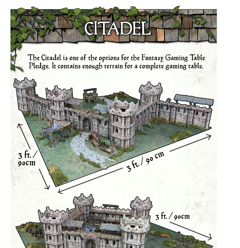 Battle Systems Terrain Fantasy Citadel Core Set Modular Card D&D DND