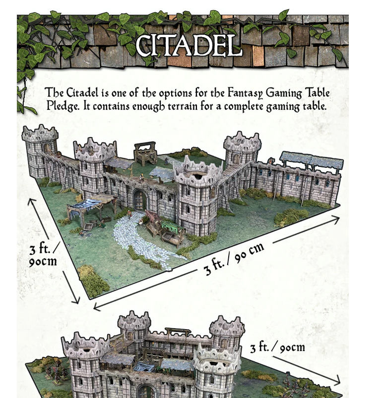 Battle Systems Terrain Fantasy Citadel Core Set Modular Card D&D DND