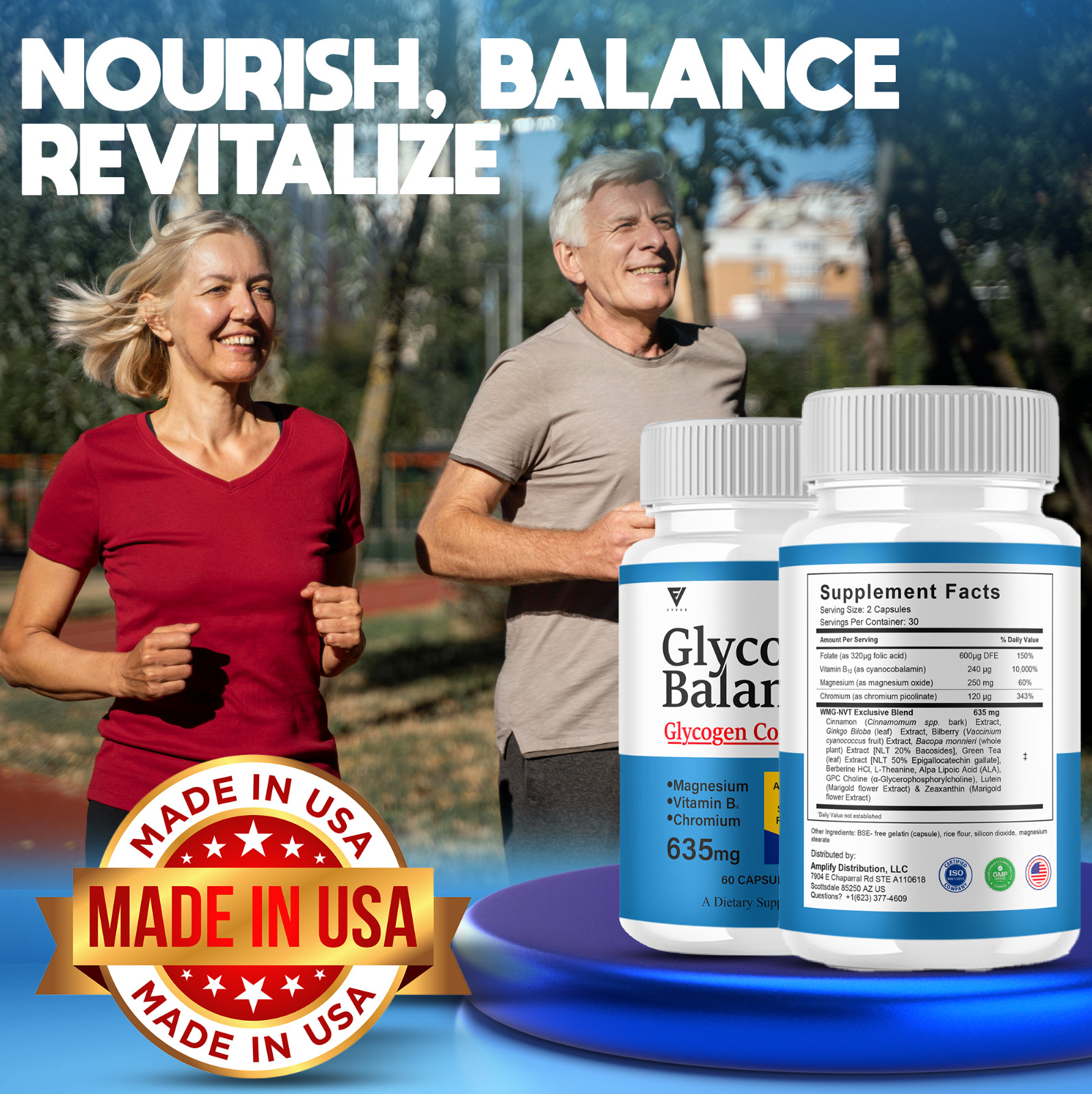 (3 Pack) Glyco Balance Pills, GlycoBalance Max Glycogen Support (180 Capsules)
