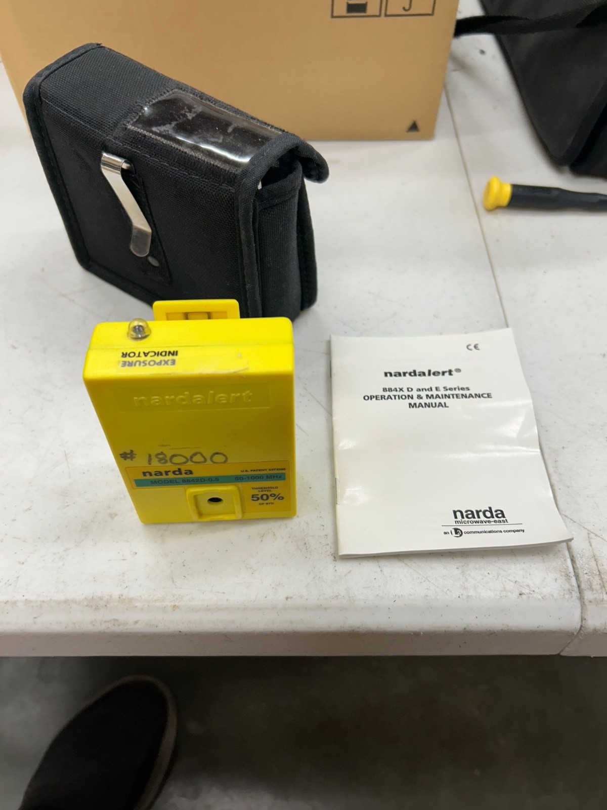 NardAlert personnel RF exposure monitor Model 8842D-0.5 50-1000mhz.