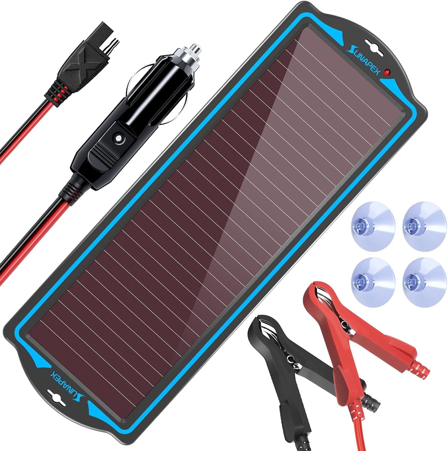 12V Solar Battery Charge: Waterproof Portable Solar Panel Kit - Battery Maintain