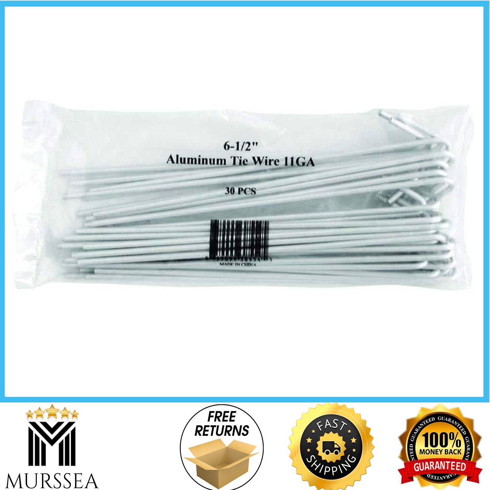 Everbilt 6.5" Aluminum Fence Ties 11-Gauge 30-Pack Wire Fasteners 328554EB