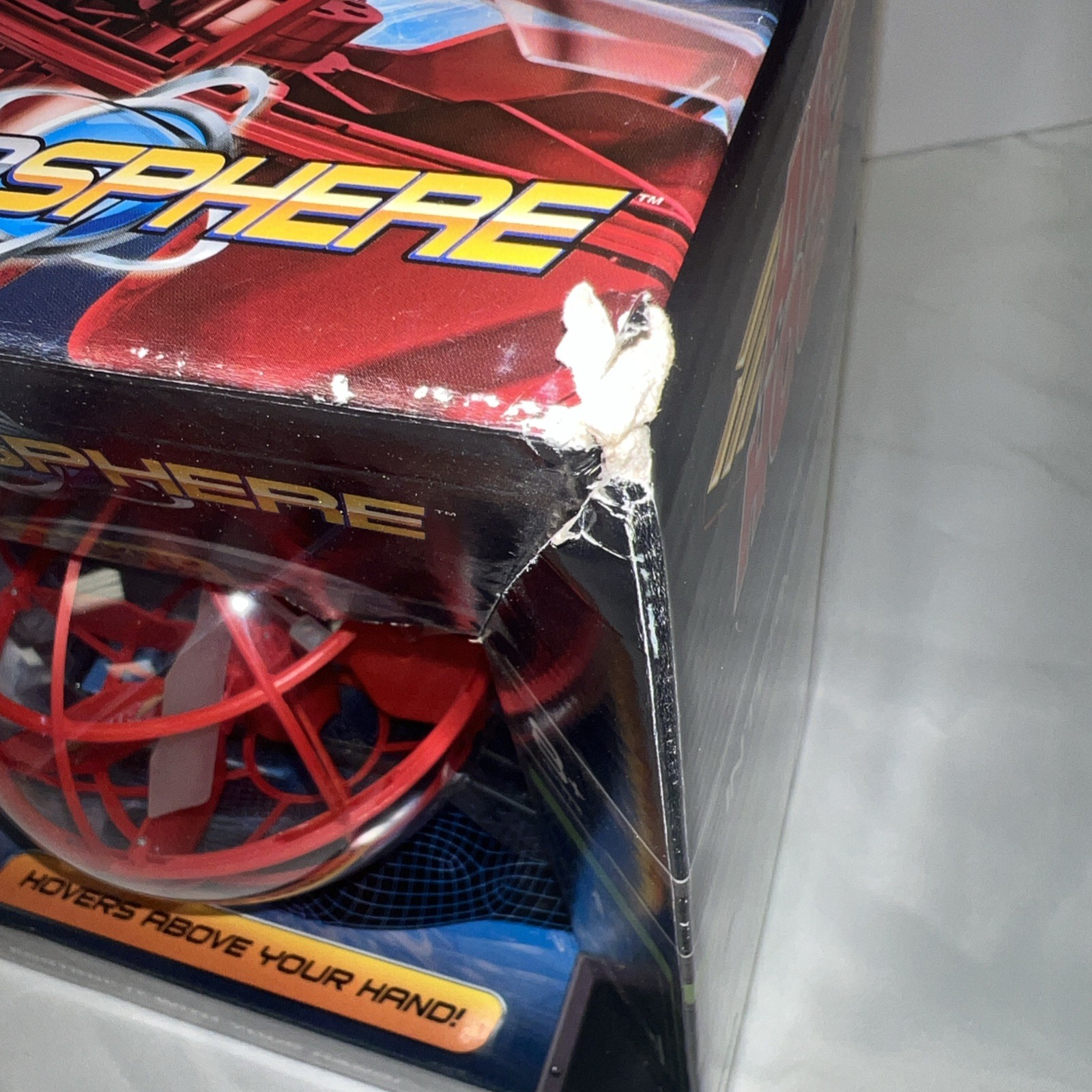 Air Hogs Atmosphere Axis Hovering Sphere Wave Control Spin Master, RED, NEW