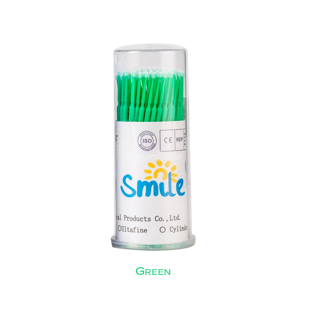 100pc EASYINSMILE Disposable Swab Micro Brush Applicator Eyelashes Mascara Tools