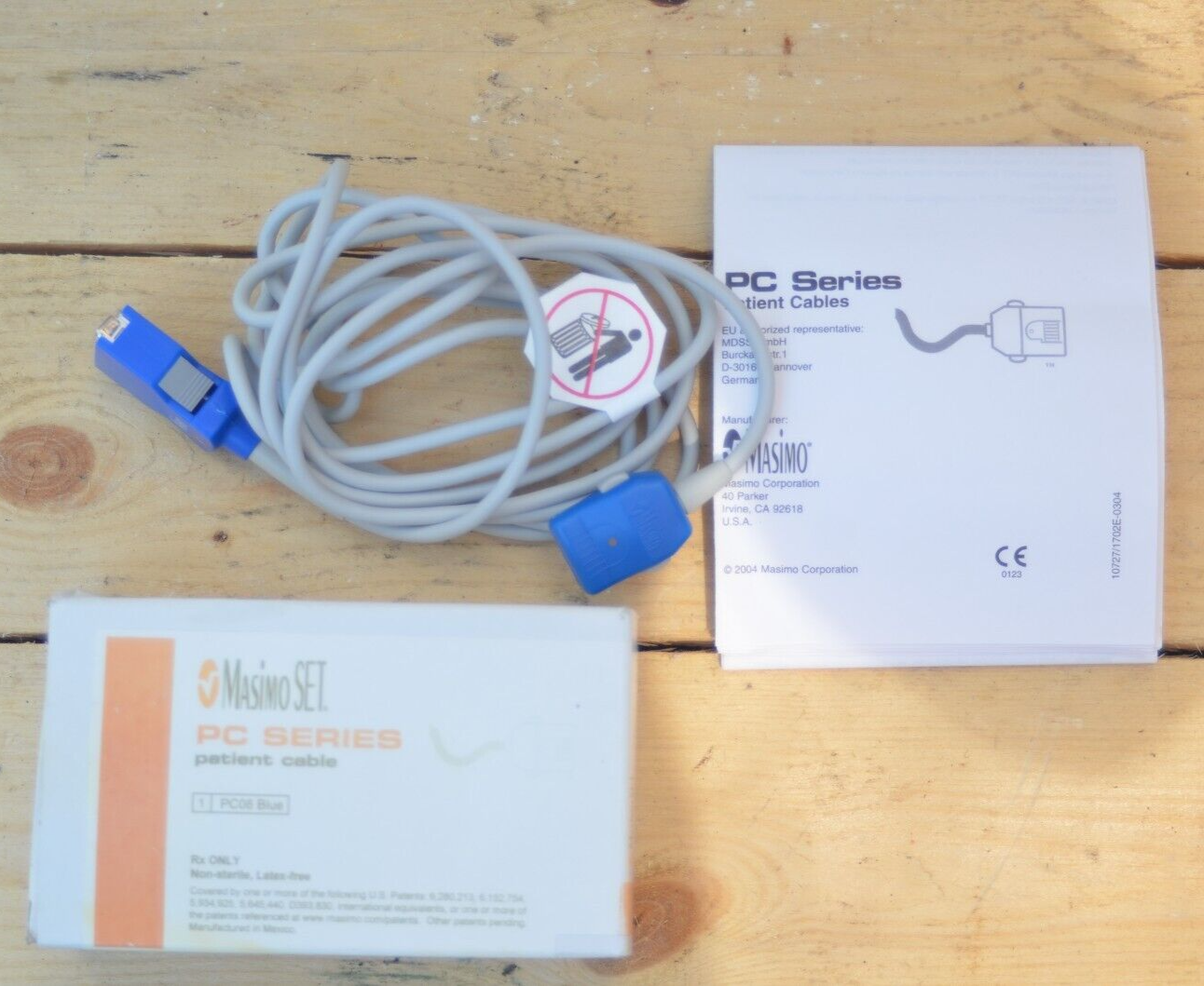 MASIMO SET PC SERIES PATIENT CABLE PC08 Blue REF 1999
