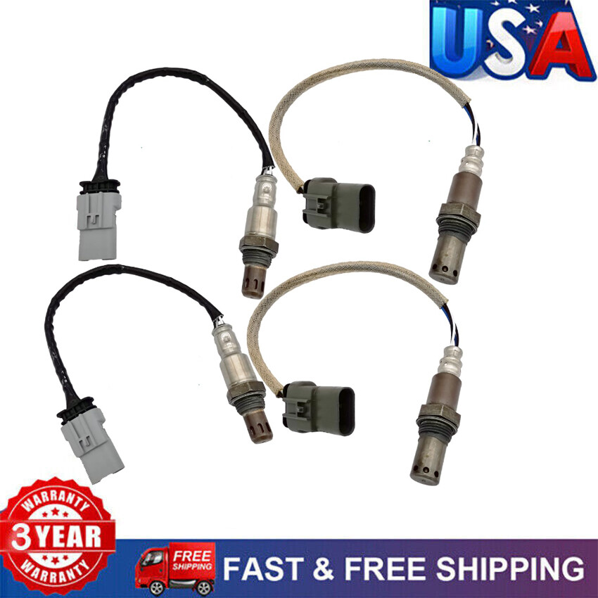 Fit GMC Sierra 1500 Chevrolet Silverado 1500 2014-2017 4PCS 02 Oxygen O2 Sensor