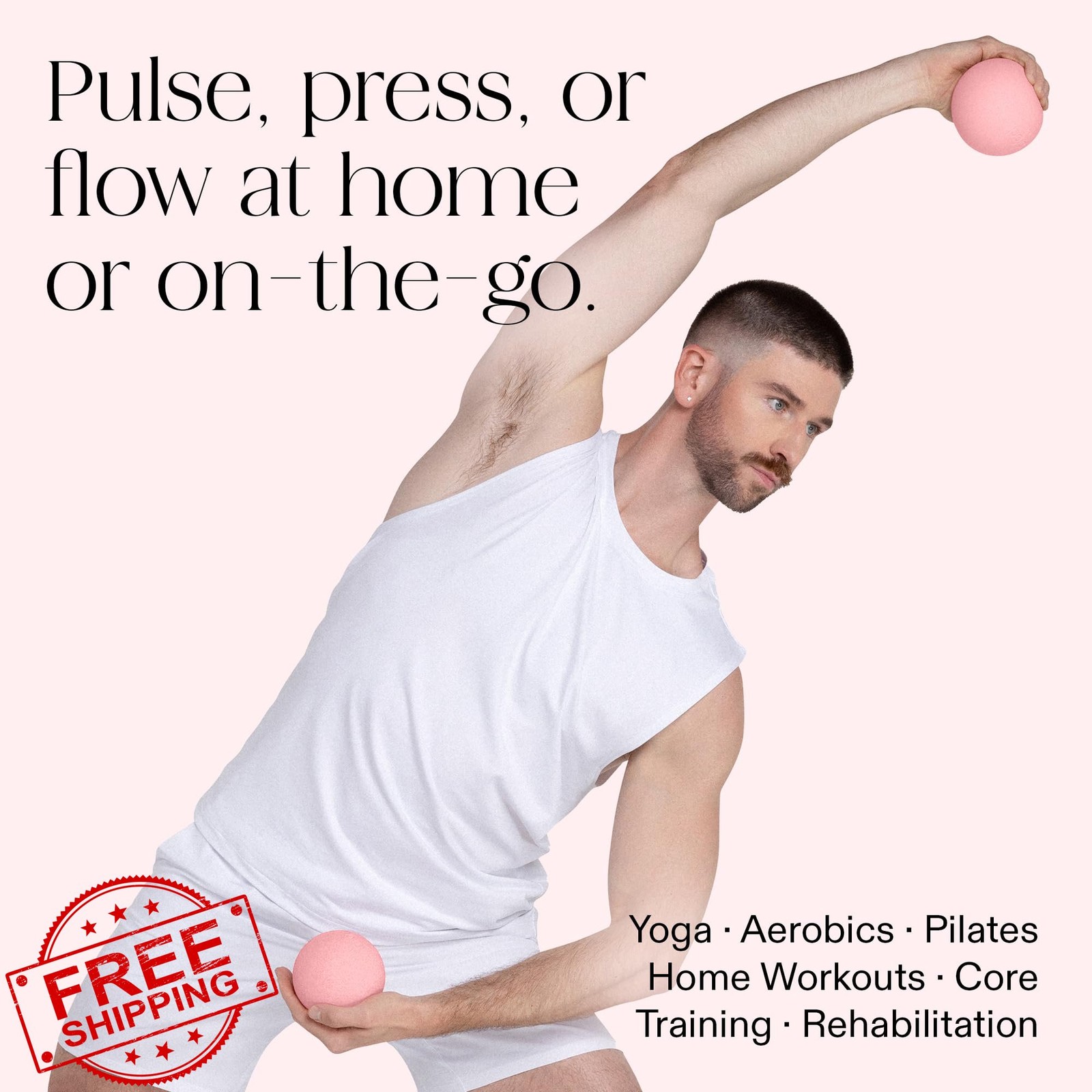 Bala Power Ball Weighted Toning Exercise Ball Yoga Pilates Core Training Fitness