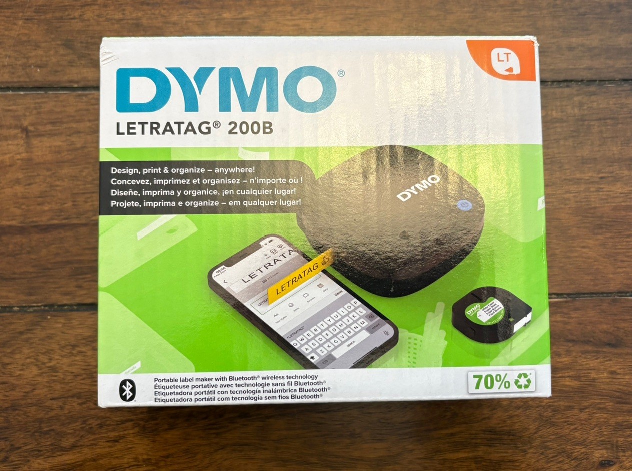 Dymo Bluetooth Compact Wireless Label Maker Thermal Printer LetraTag 200B